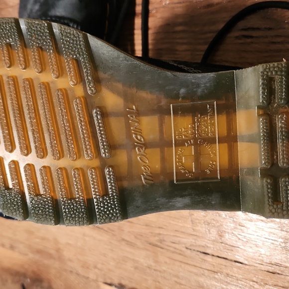 Dr.Martens women's size 7 1460 Pascal tie dye black+charcoal boots EUC - Picture 4 of 5